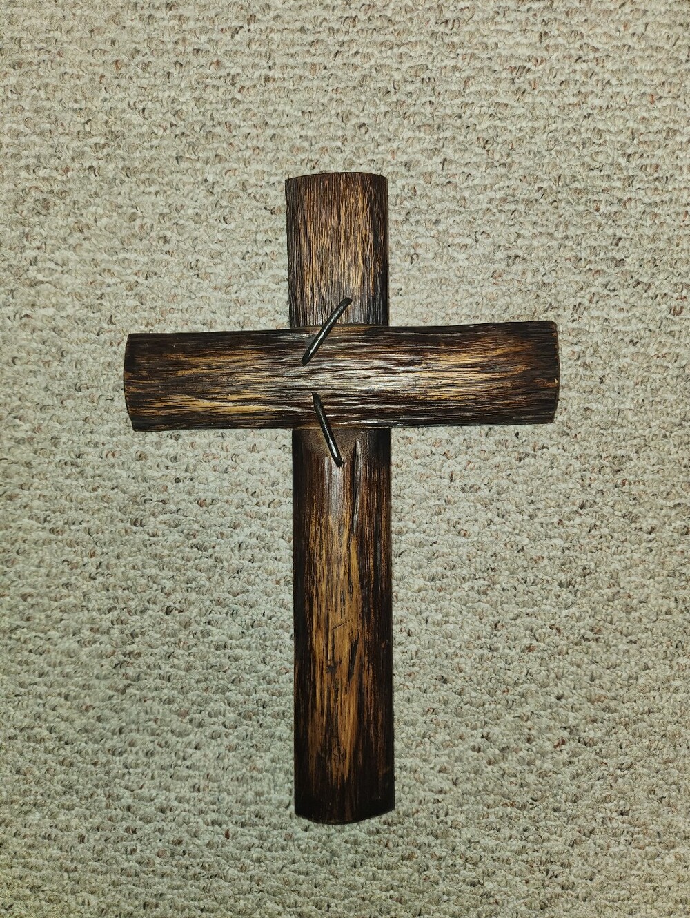 Rustic Brown Wooden Cross Wall Decor